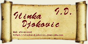 Ilinka Đoković vizit kartica